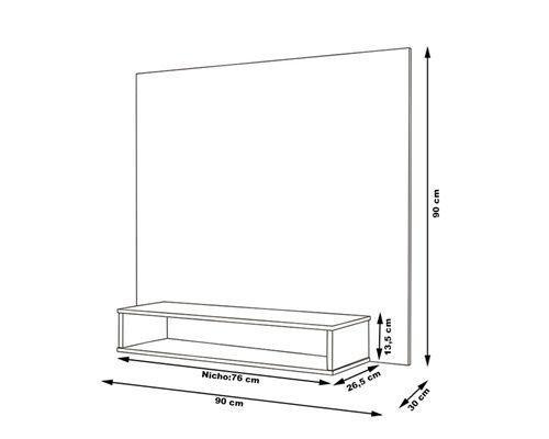 Imagem de Kit Sala Completa com Aparador, Painel de Tv e Mesa de centro off/ freijó miamiDULLARMóveis