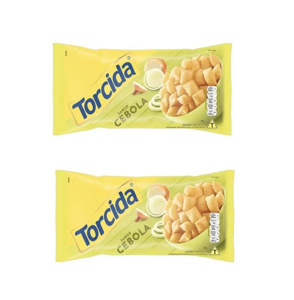 Kit Salgadinho Torcida Sabor Cebola Com 60 Unidades De 70G - Lucky Imagem de Kit Salgadinho Torcida Sabor Cebola Com 60 Unidades De 70G