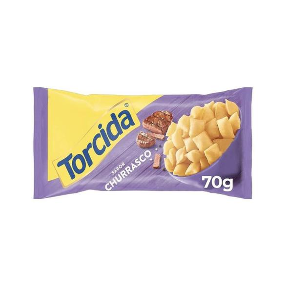 Kit Salgadinho Torcida Sabor Churrasco Com 40 Unidades 70G - Lucky Imagem de Kit Salgadinho Torcida Sabor Churrasco Com 40 Unidades 70G