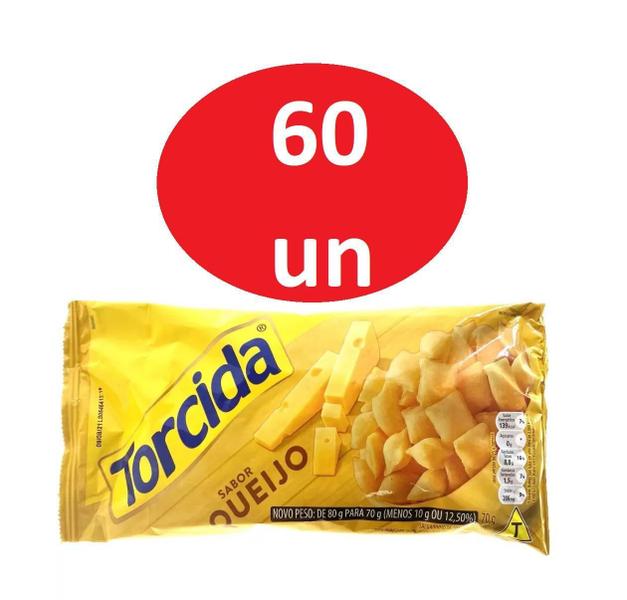 Imagem de Kit Salgadinho Torcida Sabor Queijo - 60 Unidades De 70G