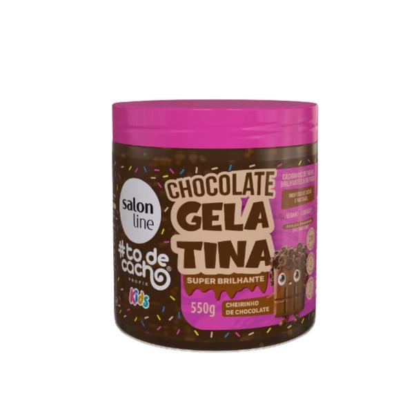 Imagem de Kit Salon Line Kids Cheirinho de Chocolate Creme de Pentear 1kg + Gelatina 550g