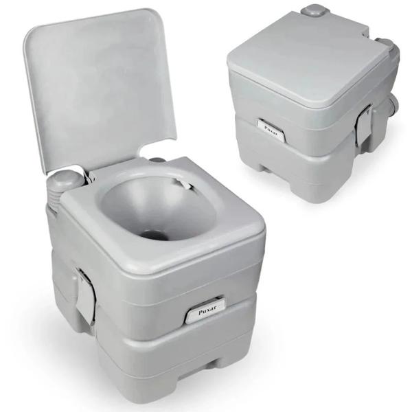 Imagem de Kit Sanitario Portatil 20 L Porta Potti Kala + Barraca Trocador Pampa Ntk + 4 Eco Bac Bus 250ml