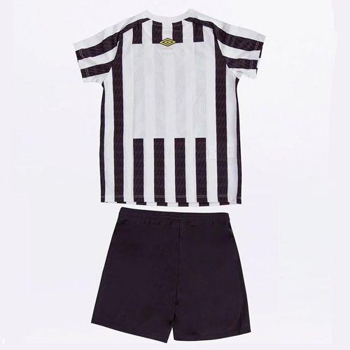 Imagem de Kit Santos Infantil II 21/22 s/n Torcedor Umbro - Branco+Preto