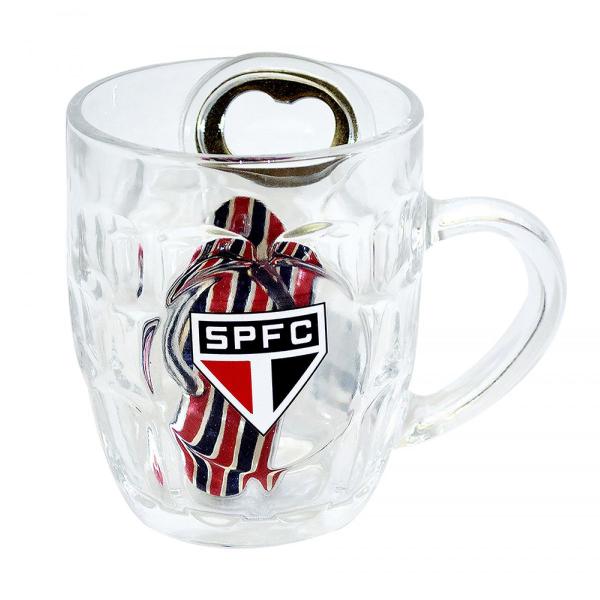 Kit São Paulo Caneca Vidro Abridor de Garrafa Baralho Sacola - Mileno Imagem de Kit São Paulo Caneca Vidro Abridor de Garrafa Baralho Sacola