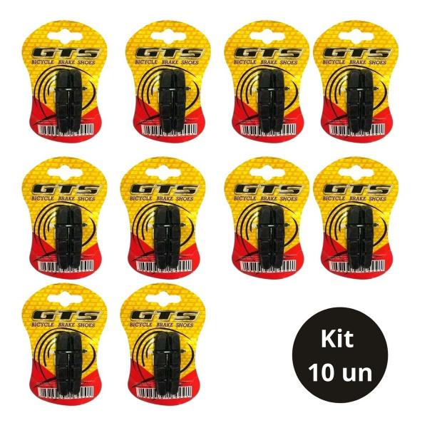 Imagem de Kit sapata de freio v-brake bicicleta 10 pares