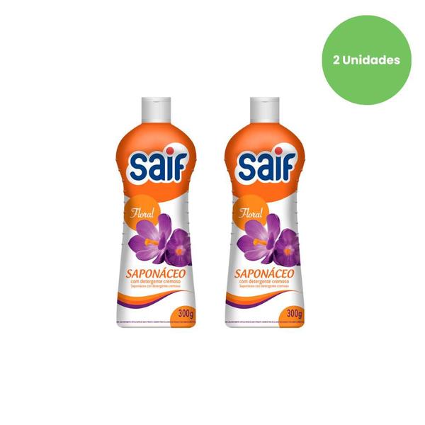 Imagem de Kit Saponáceo Cremoso Floral 300ml Saif