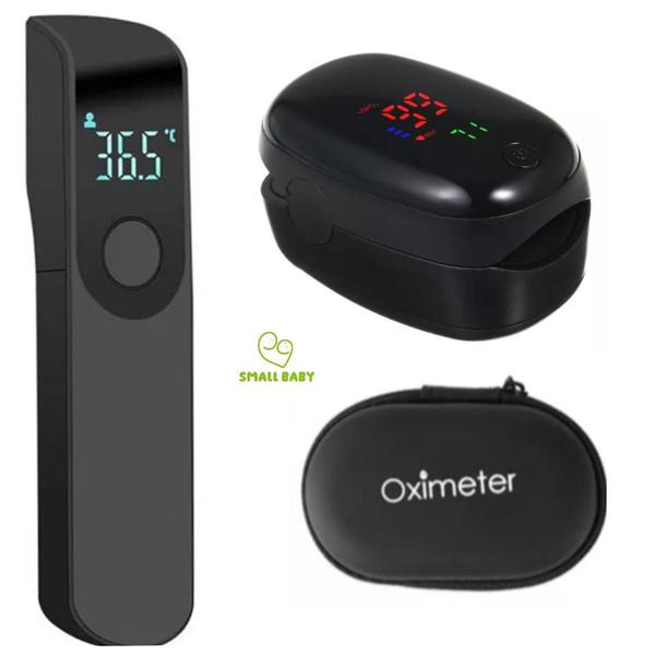 Kit Saúde Termômetro Infravermelho Digital Testa + Oxímetro Oled Dedo/Pulso adulto e Pediátrico - firgetip Imagem de Kit Saúde Termômetro Infravermelho Digital Testa + Oxímetro Oled Dedo/Pulso adulto e Pediátrico