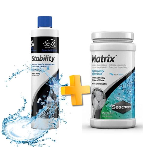 Imagem de Kit Seachem Stability 325ml + Matrix 500ml