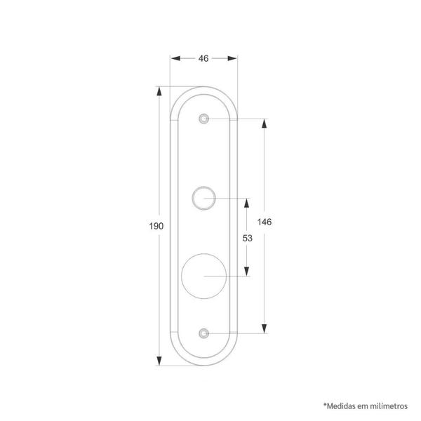 Imagem de Kit Segurança Stam 1800/35 Tetra Chave Oxidado Externa 40mm