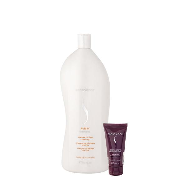 Imagem de Kit Senscience Purify Shampoo e Inner Restore Máscara (2 produtos)