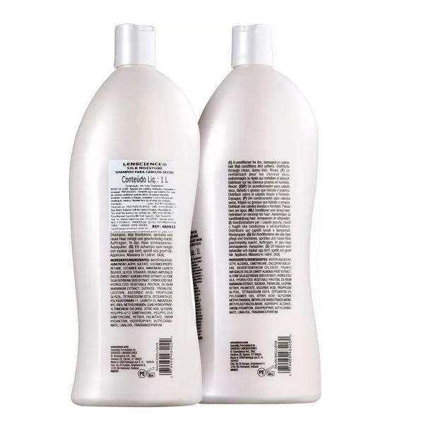 Imagem de Kit Senscience Silk Moisture - Shampoo 1000ml + Condicionador 1000ml + Inner Restore Deep 200ml + Válvulas Pump