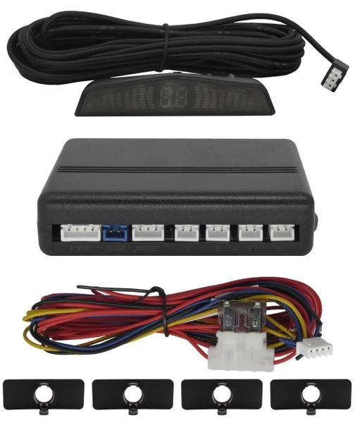 Imagem de Kit Sensor Estacionamento Frontal Oem Orbe 4 Pontos Preto