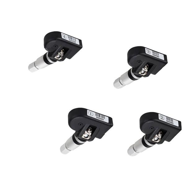 Imagem de Kit Sensor Medidor de Pressão de Pneu Tpms Calibrador Furo