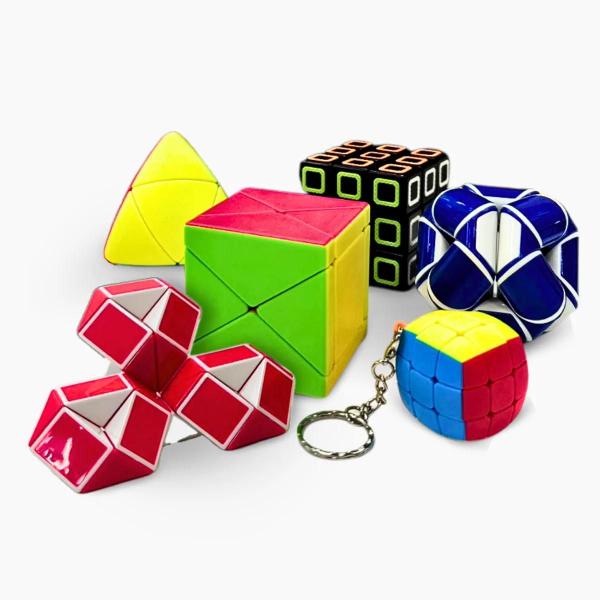 Imagem de Kit Serie 6 Cubo Mágico Profissional Brinquedo 3x3x3