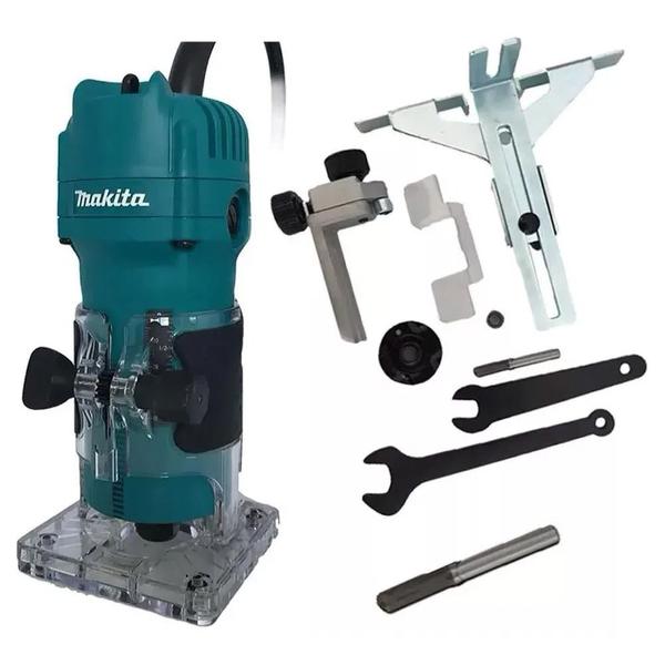 Imagem de Kit Serra Circular 185mm 1600W HS7010 e Tupia 6mm 530W 3709 Makita