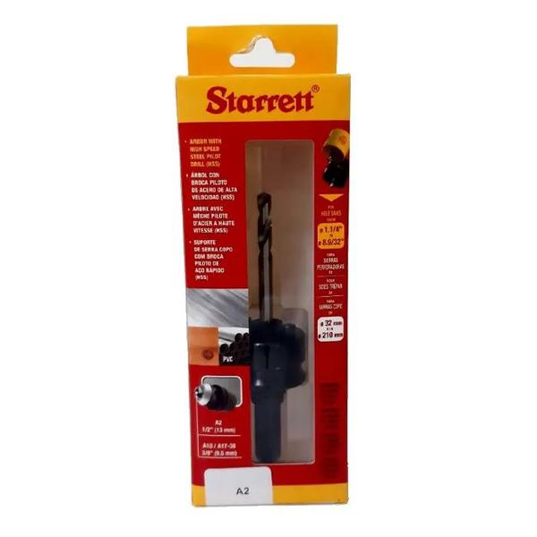 Imagem de Kit Serra Copo Aço Rápido 48mm Starrett com Suporte A2