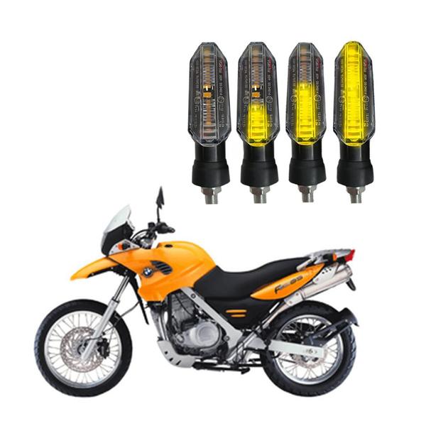 Imagem de Kit Seta para Moto BMW 650 GS Pisca Led Sequencial P53S 12V Esportivo 2013 2014 2015 2016 2017 2018 2019 2020 2021