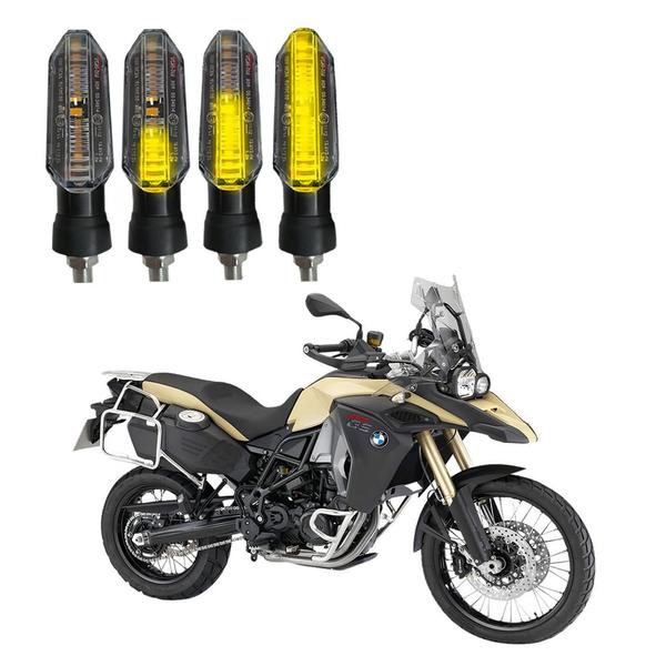 Imagem de Kit Seta para Moto BMW F 800 Pisca Led Sequencial P53S 12V Esportivo 2013 2014 2015 2016 2017 2018 2019 2020 2021