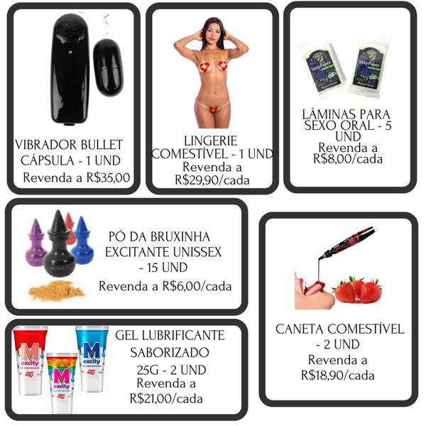 Imagem de Kit Sexshop Revenda Atacado 100 Itens Revendedora Sex Shop