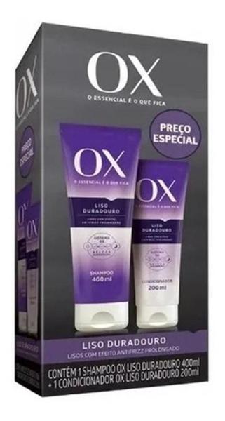 Imagem de Kit Shampoo 375ml E Condicionador 170ml Ox Liso Duradouro