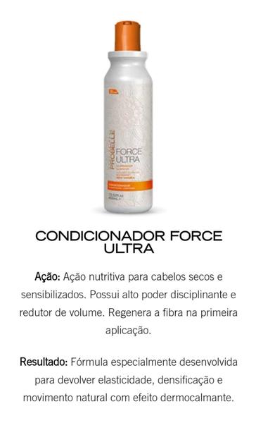 Imagem de Kit Shampoo 400ML + Condicionador 400ML Force Ultra Probelle 