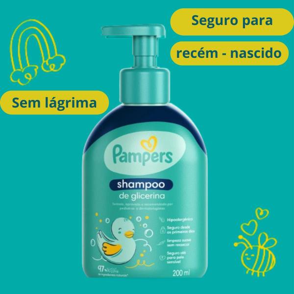 Imagem de Kit Shampoo +cond +sabonet Líquido+ Loção Hidratante Pampers