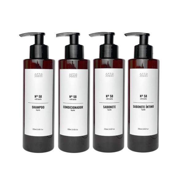 Imagem de Kit Shampoo Condic Sabonete E Sabonete Íntimo Luxo 250Ml