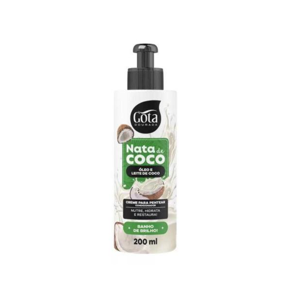 Imagem de Kit Shampoo Condicionador 300ml Nata De Coco - Gota Dourada