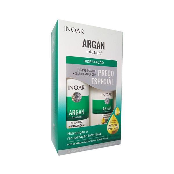 Imagem de Kit Shampoo Condicionador Argan Infusion Hidratação - Inoar