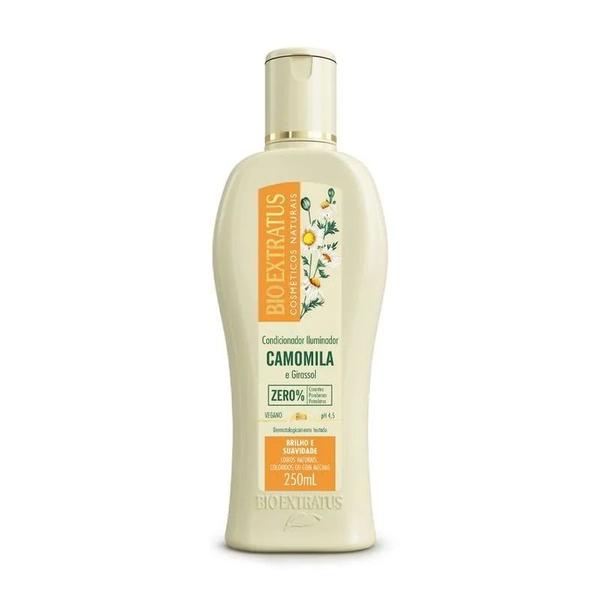 Imagem de Kit Shampoo Condicionador Banho de Creme Finalizador Bio Extratus Camomila 250ml