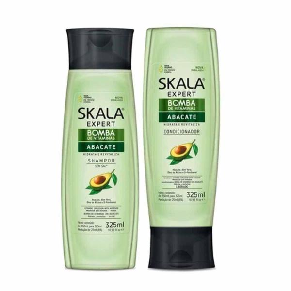 Imagem de Kit Shampoo + Condicionador Bomba de Vitaminas Abacate 325ml - Skala