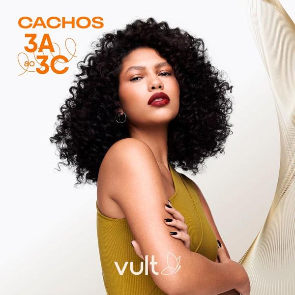 Imagem de Kit Shampoo Condicionador Creme Definição Intensa Cabelos Cacheados 3A 3B 3C Hidratação Cachos Vult