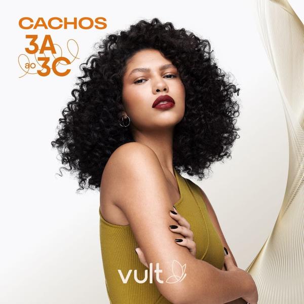 Imagem de Kit Shampoo Condicionador Creme Definição Intensa Máscara Cacheados 3A 3B 3C Vult