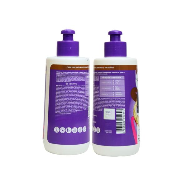 Imagem de Kit Shampoo Condicionador Creme Super Óleo Cachos Salon Line