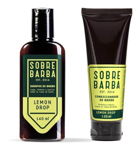 Imagem de Kit Shampoo + Condicionador De Barba Lemon Drop Sobrebarba