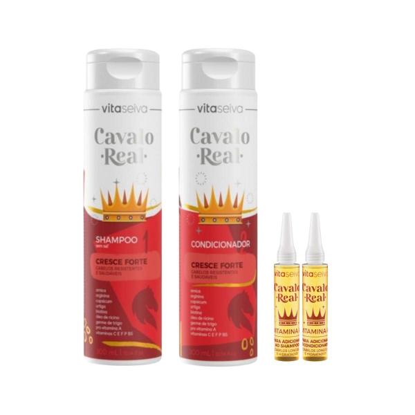 Imagem de Kit Shampoo Condicionador Duovin A Cavalo Real Vita Seiva