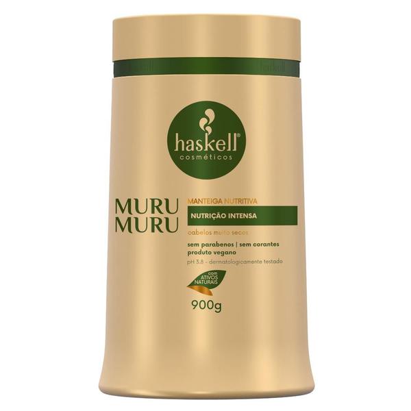 Imagem de Kit Shampoo Condicionador e Máscara Nutrição e Recuperação Haskell MuruMuru 1L