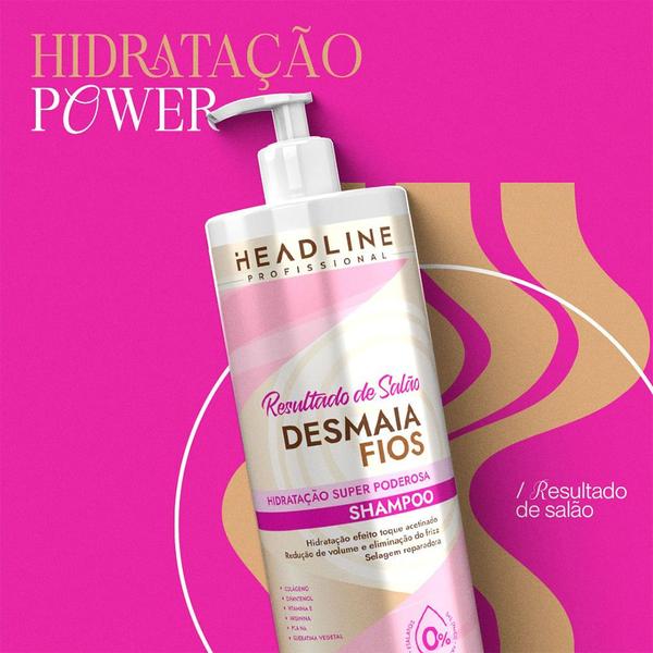 Imagem de Kit Shampoo + Condicionador Headline Desmaia Fios 1000ml