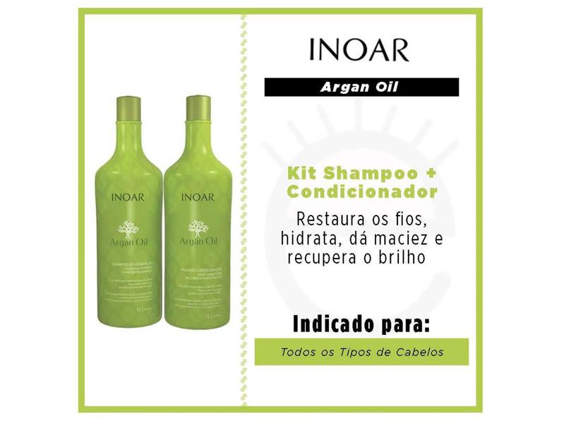 Imagem de Kit Shampoo + Condicionador Inoar Argan Oil