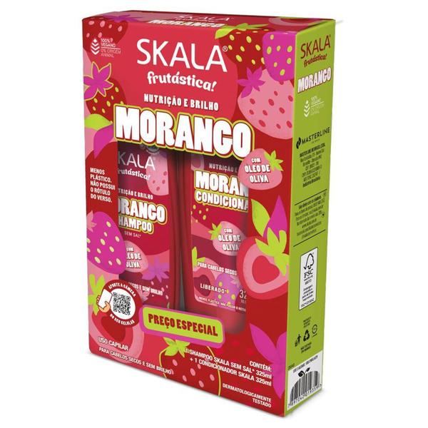 Imagem de Kit Shampoo + Condicionador Skala Morango 325ml