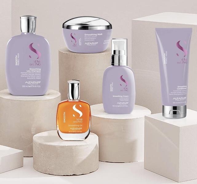 Imagem de Kit Shampoo E Condicionador Alfaparf Semi Di Lino Smooth P