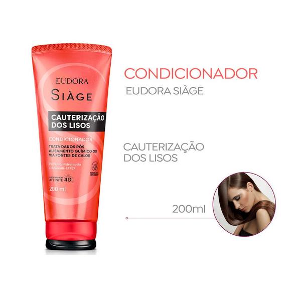 Imagem de Kit Shampoo e Condicionador Cauterização Lisos Eudora Siàge