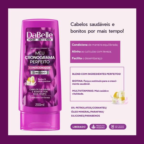 Imagem de Kit Shampoo E Condicionador Dabelle Meu Cronograma Perfeito