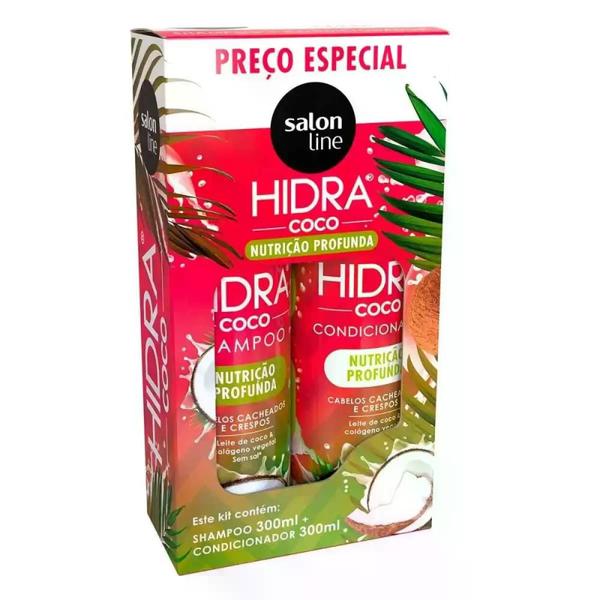 Imagem de Kit Shampoo e Condicionador Hidra Coco Salon Line 300Ml