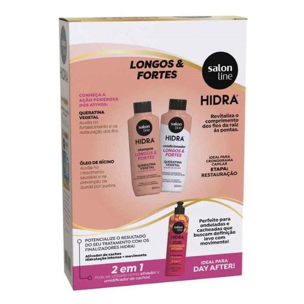 Imagem de Kit Shampoo e Condicionador Hidra Longos & Fortes 300ml - Salon Line