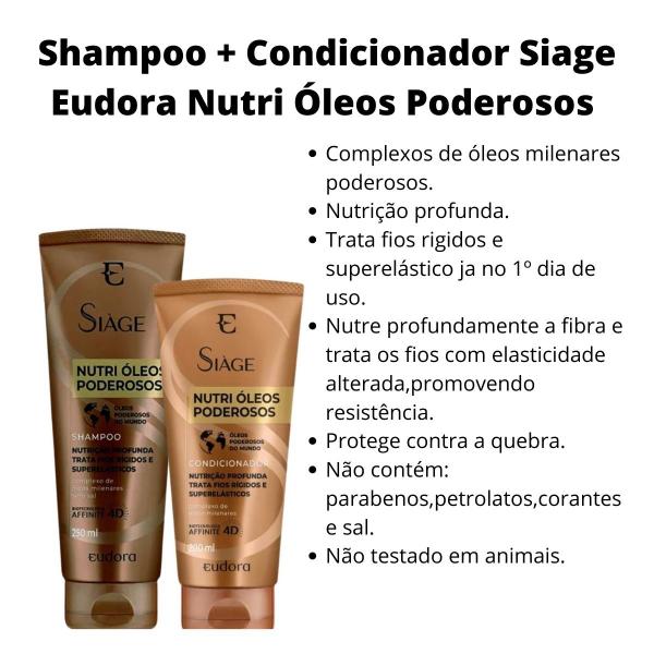 Imagem de Kit Shampoo e Condicionador Nutri Óleos Poderosos - Eudora