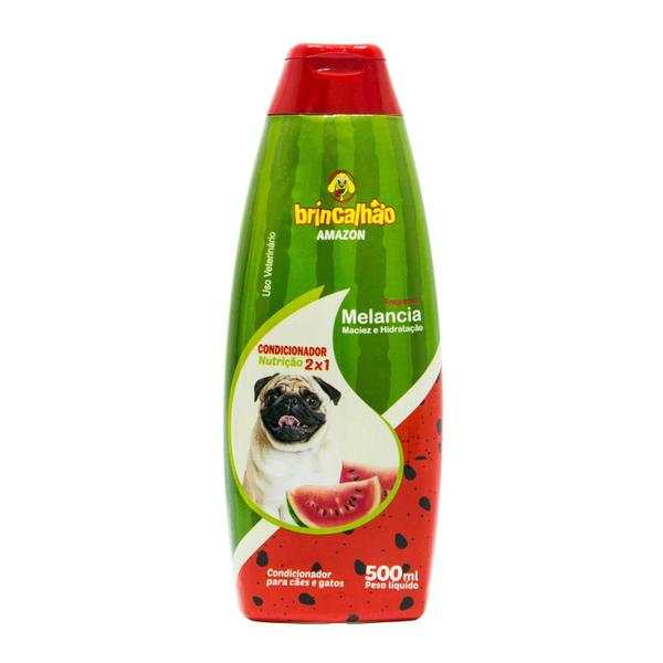 Imagem de Kit Shampoo e Condicionador Para Cães Brincalhão Melancia 500ml