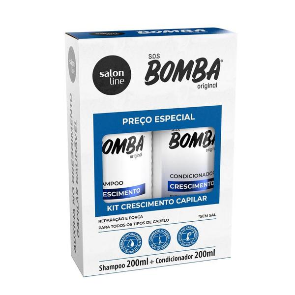 Imagem de Kit Shampoo e Condicionador S.o.s Bomba Original Salon Line