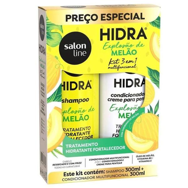 Imagem de Kit Shampoo e Condicionador Salon Line Hidra Explosão De Melão 300ml