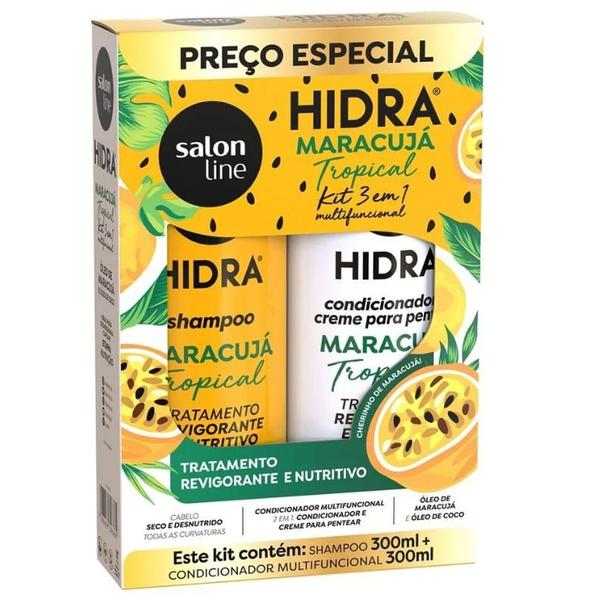 Imagem de Kit Shampoo e Condicionador Salon Line Hidra Maracujá Tropical 300ml